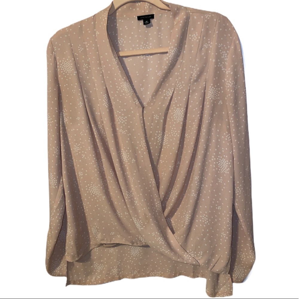 Ann Taylor Twist Front Loose Top